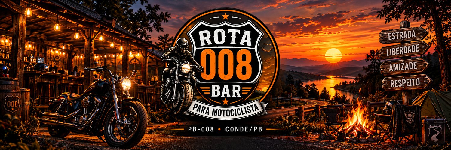 Rota 008 Bar — para motociclista — PB-008, Conde/PB